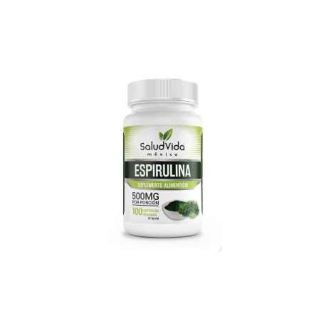 "Espirulina Orgánica en Cápsulas 500 mg" SaludVida